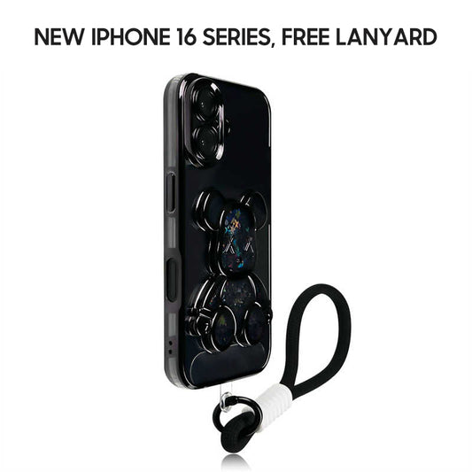 iPhone Lanyard Series | Quicksand Be@rbrick Cartoon Design Phone Case