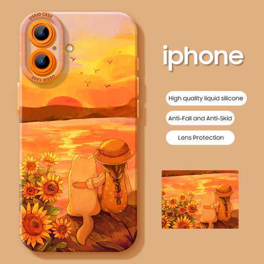 iPhone beads series | Original Design Cartoon Liquid Silicone Phone Case