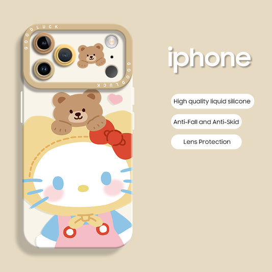 iPhone beads series | Hello Kitty Liquid Silicone Phone Case
