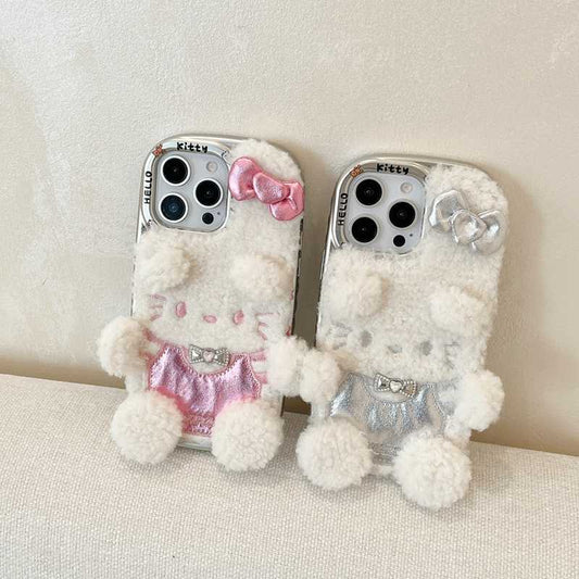 iPhone Lanyard Series | Cute Hello Kitty Plush Phone Case