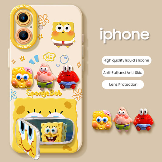 iPhone beads series | Original Design Cartoon Liquid Silicone Phone Case