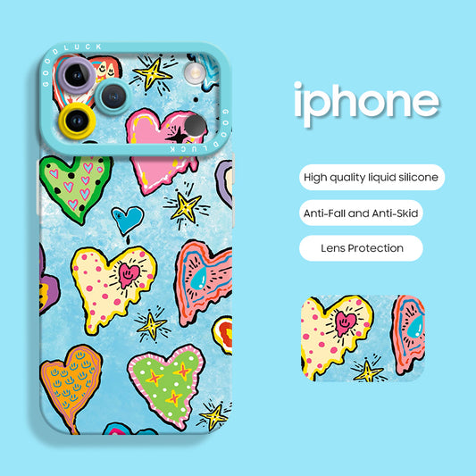 iPhone beads series | Cute Liquid Silicone Phone Case