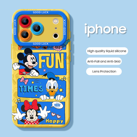 iPhone beads series | Cartoon Liquid Silicone Phone Case
