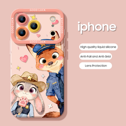 iPhone beads series | Zootopia Liquid Silicone Phone Case
