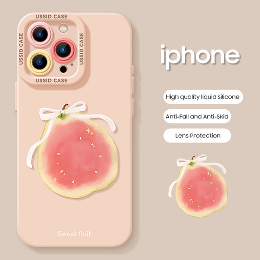 iPhone beads series | Fruit Series Liquid Silicone Phone Case