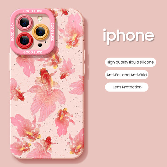 iPhone beads series | Beautiful Painting Liquid Silicone Phone Case