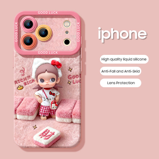 iPhone beads series | Cute Girl Cartoon Phone Case