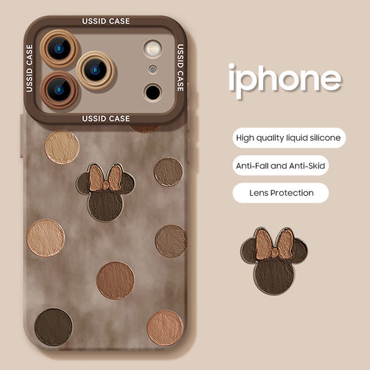 iPhone beads series | Minnie Mouse Liquid Silicone Phone Case