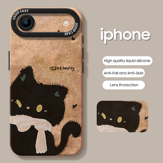 iPhone beads series | Original Cartoon Design Liquid Silicone Phone Case