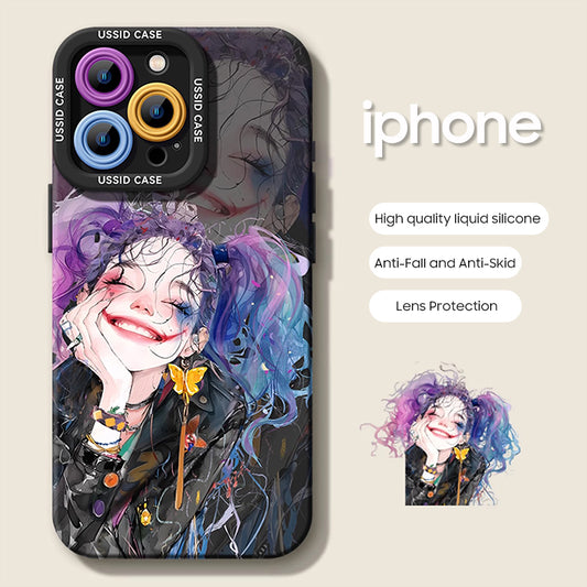 iPhone beads series | Harley Quinn Liquid Silicone Phone Case