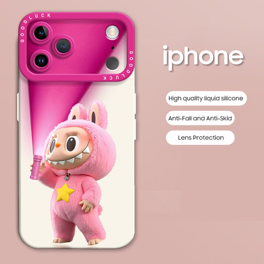 iPhone beads series | Cute Cartoon Liquid Silicone Phone Case