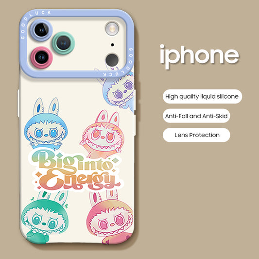 iPhone beads series | Cute Cartoon Liquid Silicone Phone Case