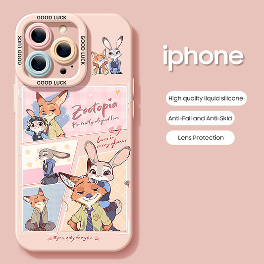 iPhone beads series | Zootopia Liquid Silicone Phone Case