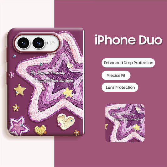 iPhone Duo | Graffiti Art Phone Case with Matching Beaded Bracelet