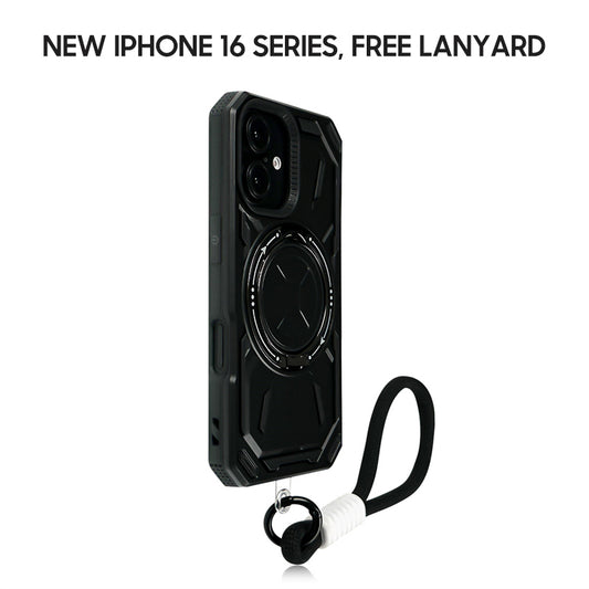 iPhone Lanyard Series | Rotating Magnetic Bracket Anti-Fall Phone Case, Supports MagSafe