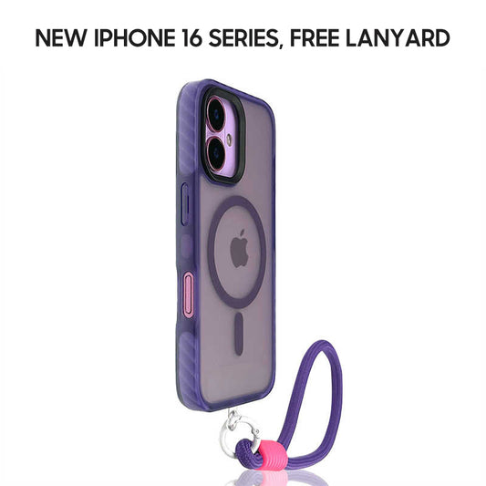 iPhone Lanyard Series | Liquid Silicone MagSafe Magnetic Phone Case