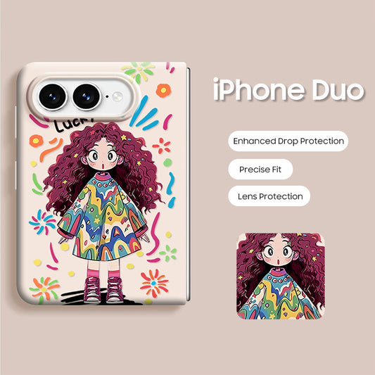 iPhone Duo | Lucky Girl Phone Case with Matching Beaded Bracelet