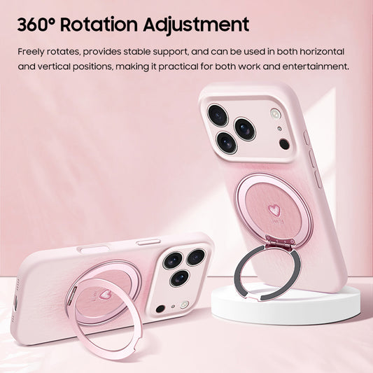 iPhone Lanyard Series | "Heart" Rotating Stand Phone Case