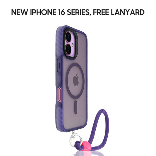 iPhone Lanyard Series | Liquid Silicone MagSafe Magnetic Phone Case