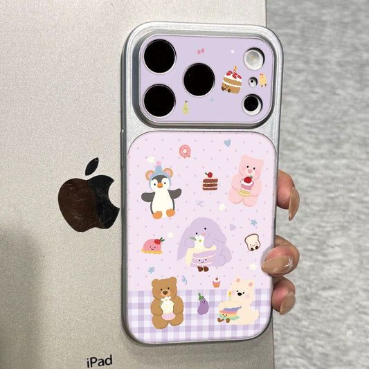 iPhone beads series | Stylish Cartoon Liquid Silicone Phone Case