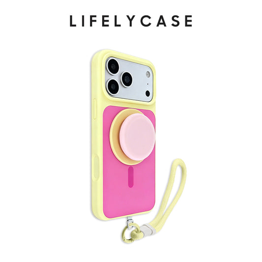iPhone Lanyard Series | Color-Blocked Dopamine Phone Case, Supports Magsafe