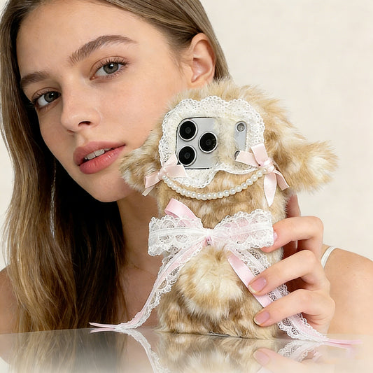iPhone Series | Bambi Bow Plush Phone Case