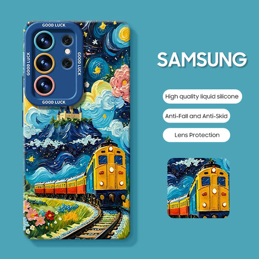 Samsung Series | "Oil Painting Series" Liquid Silicone Phone Case