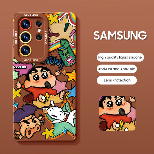 Samsung Series | Crayon Shin-chan Liquid Silicone Phone Case