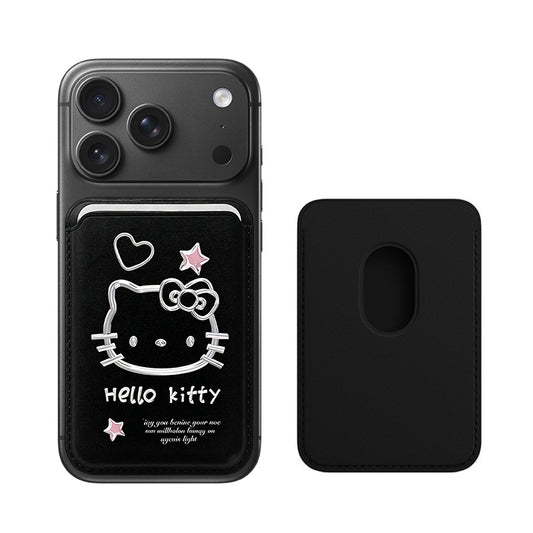 Leather Wallet With MagSafe - Hello Kitty