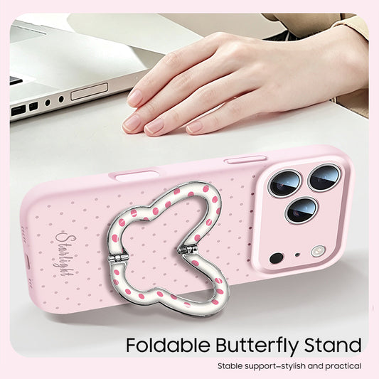 Butterfly 2-in-1 Kickstand Phone Case with Wrist Lanyard