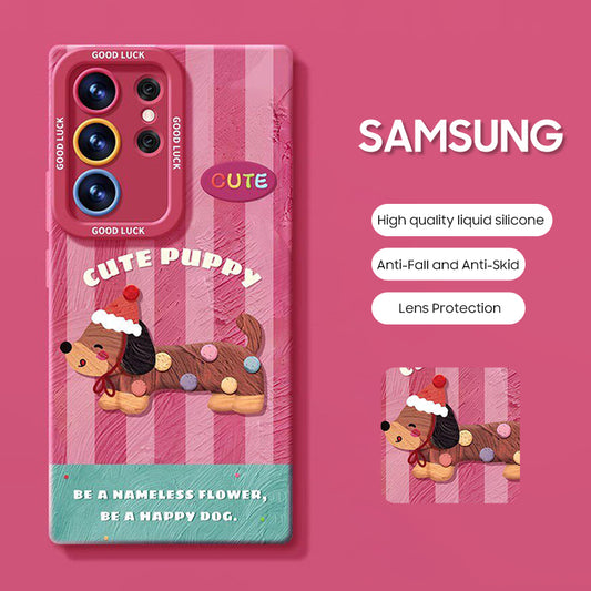 Dachshund Phone Case for Samsung Galaxy – Cute Dog Lover Protective Cover