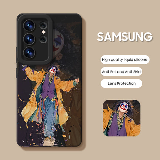 Samsung Series | Cartoon Joker Design Liquid Silicone Phone Case