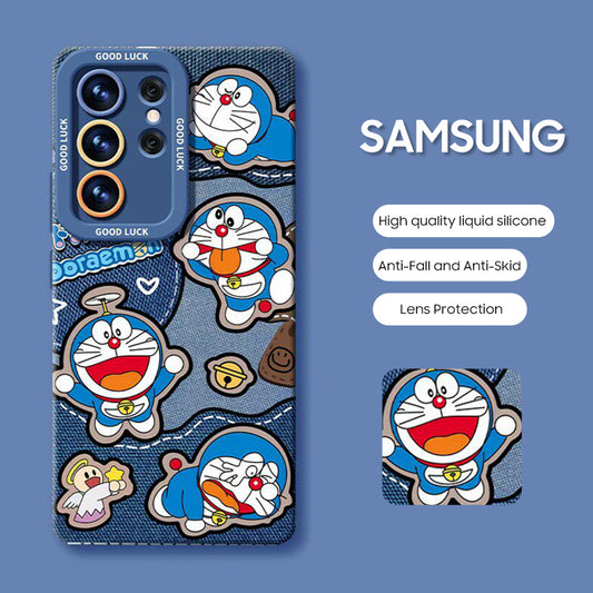 Samsung Series | Doraemon Liquid Silicone Phone Case