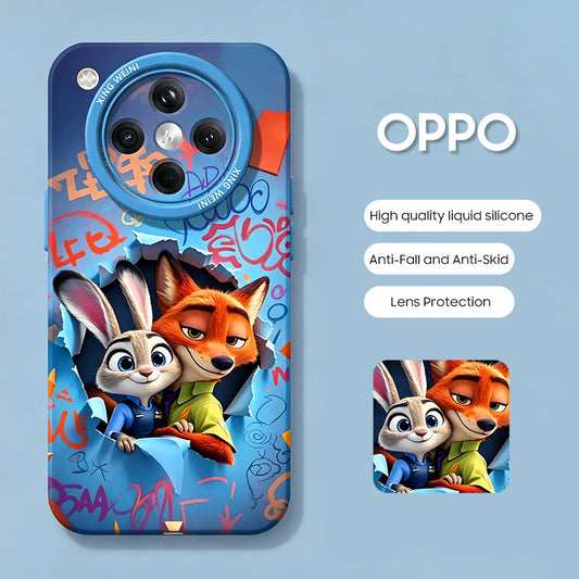 OPPO Series | "Zootopia" Liquid Silicone Phone Case
