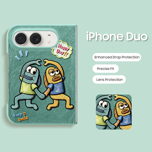 iPhone Duo | Fred the Fish Phone Case with Matching Beaded Bracelet
