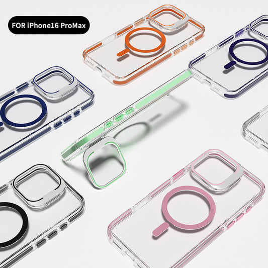 iPhone Lanyard Series | Transparent Magsafe Phone Case with Lens Holder Design