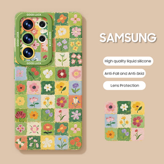 Samsung Series | "Fresh Florals" Liquid Silicone Phone Case