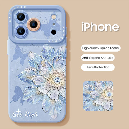 iPhone Beads Series | Abundant Blooms of Prosperity Liquid Silicone Phone Case