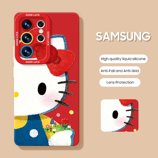 Samsung Series | "Hello Kitty" Liquid Silicone Phone Case