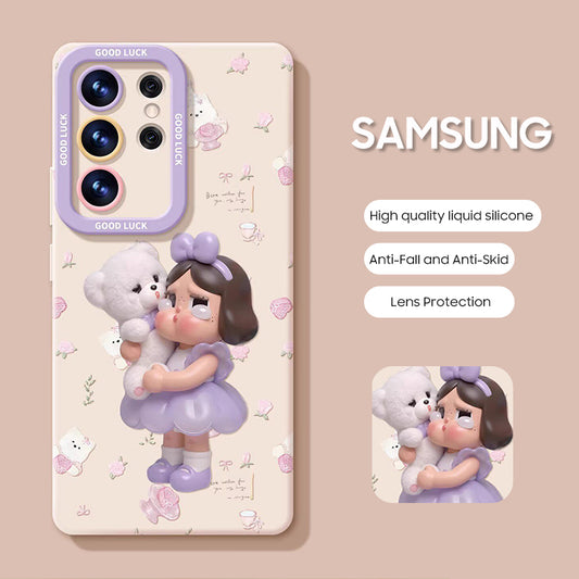 Samsung Series | "CRYBABY" Cartoon Liquid Silicone Phone Case