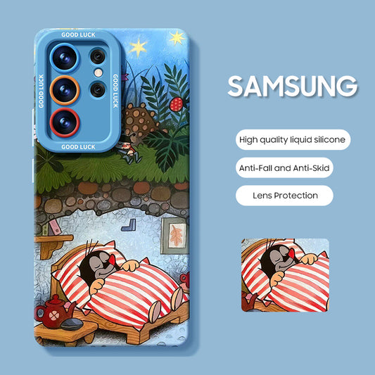 Samsung Series | "Cartoon Mole" Liquid Silicone Phone Case