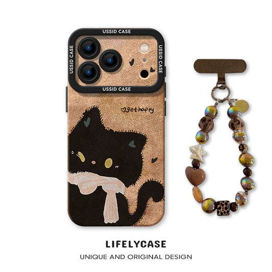 iPhone beads series | Original Cartoon Design Liquid Silicone Phone Case