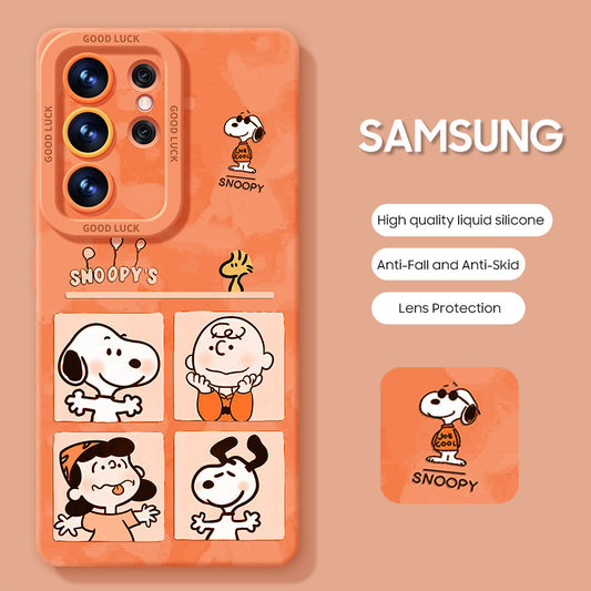 Samsung Series | Snoopy Collaboration Liquid Silicone Phone Case