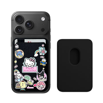 Leather Wallet With MagSafe - Sanrio Family