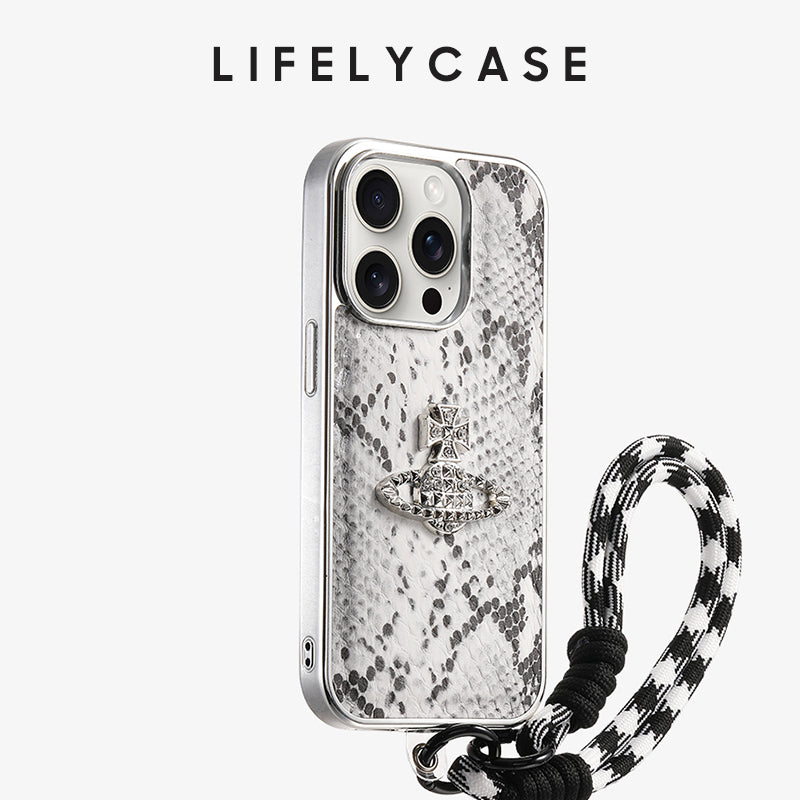 iPhone Lanyard Series | Vivienne Westwood Luxury Design Snake Print Ph