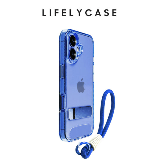 iPhone Lanyard Series | Invisible Metal Bracket Translucent Phone Case