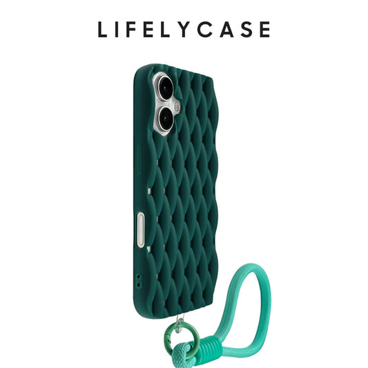 iPhone Lanyard Series | Woven Soft Liquid Silicone Phone Case