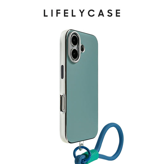iPhone Lanyard Series | Metal Frame Frosted Phone Case