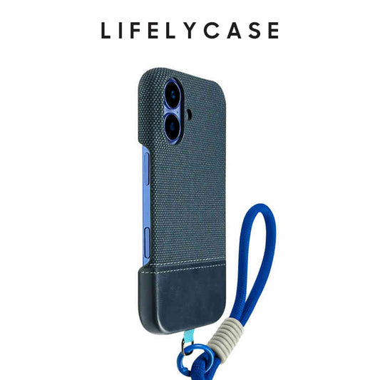 iPhone Lanyard Series | Patchwork Leather Phone Case