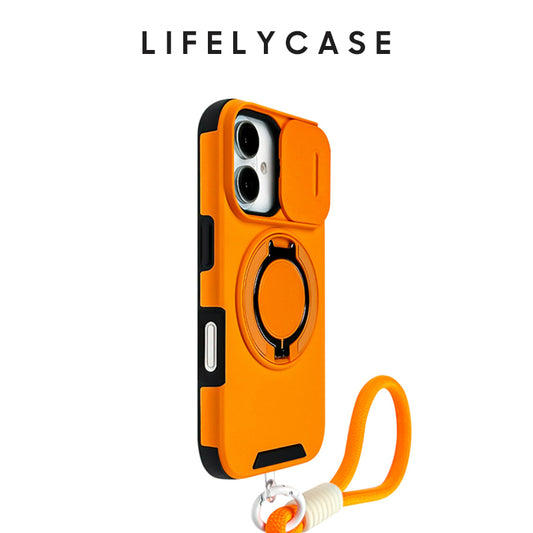 iPhone Lanyard Series | Sliding Lens Protection Magsafe Magnetic Bracket Phone Case